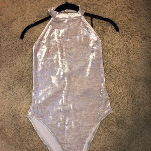 Velvet body suit